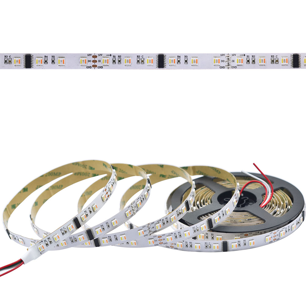 TM1812 DC12V RGB+CCT 5IN1- RGBWW Series Flexible Addressable LED Strip Lights, Programmable Pixel Full Color Chasing, 300LEDs 16.4ft Per Reel By Sale (Replacement by TM1906-RGBCCT-60X10 LED strip light) TM1812 DC12V RGB+CCT 5IN1- RGBWW Series Flexible Addressable LED Strip Lights, Programmable Pixel Full Color Chasing, 300LEDs 16.4ft Per Reel By Sale (Replacement by TM1906-RGBCCT-60X10 LED strip light)